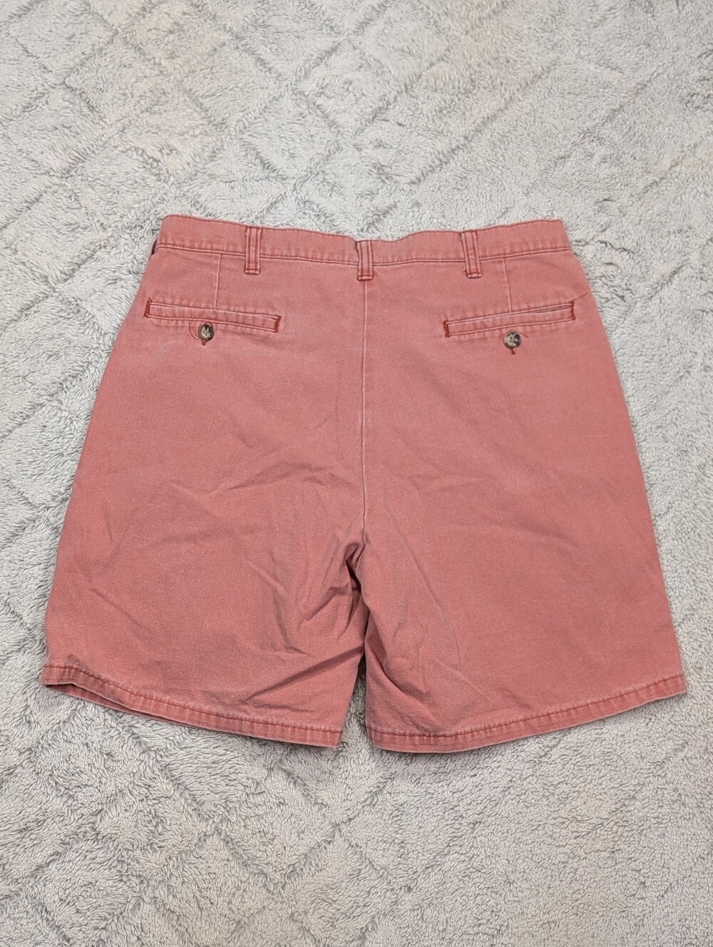 Murrays Toggerty Shop Shorts Mens 32 Pink Nantucket Red Pleated Chino Travel - Picture 7 of 7